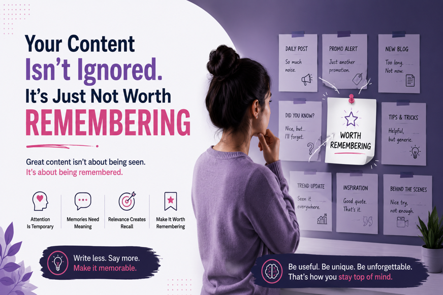 Your Content Isn’t Ignored. It’s Just Not Worth Remembering.