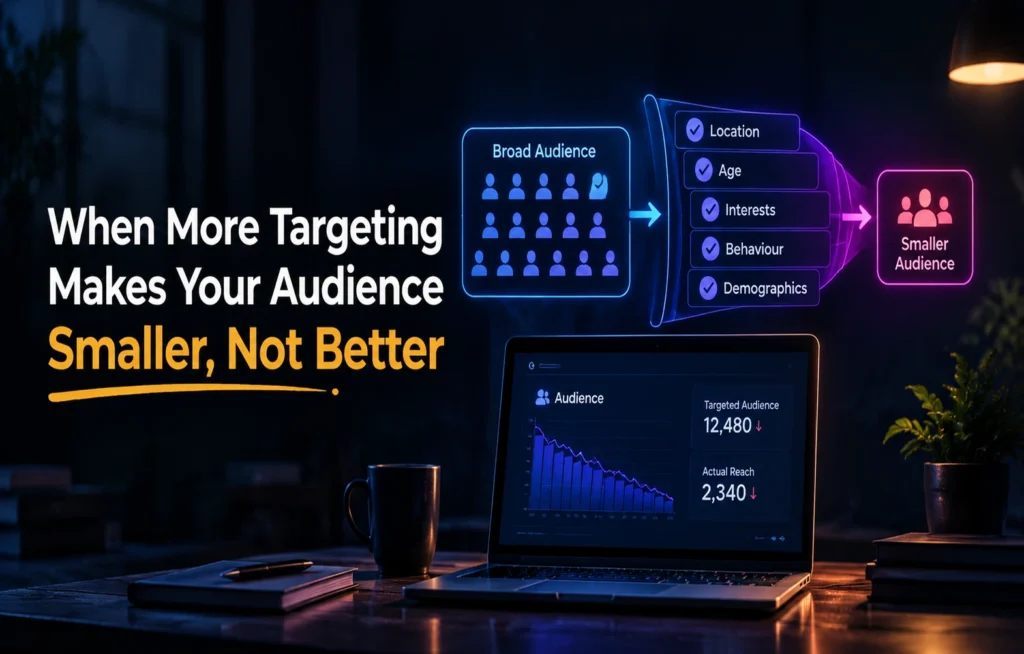 Audience shrinking due to excessive ad targeting.